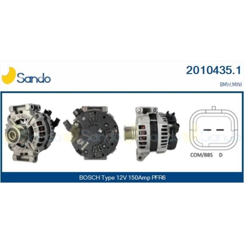 Generator Sando 2010435.1 f&uuml;r Bmw