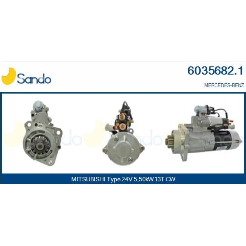 Starter Sando 6035682.1 f&uuml;r Mercedes Benz Mercedes Benz Mercedes Benz Mitsubishi