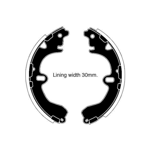 Bremsbackensatz Raicam RA26720 f&uuml;r Toyota Hinterachse
