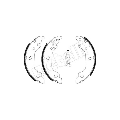 Bremsbackensatz Metelli 53-0080 f&uuml;r Hinterachse