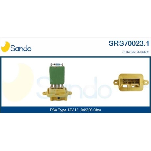 Widerstand Innenraumgebläse Sando SRS70023.1 für Citroën/peugeot