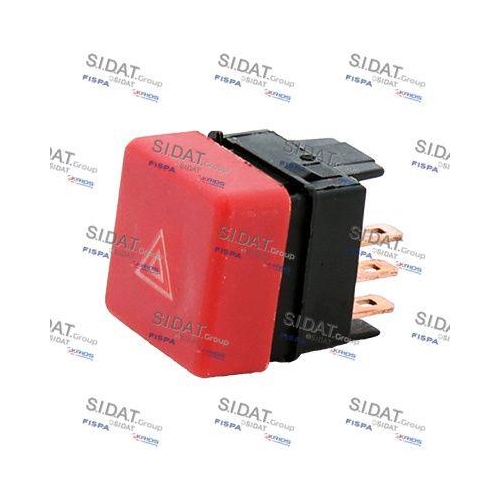 Warnblinkschalter Sidat 660196A2 für Alfa Romeo Citroën Fiat Lancia Peugeot