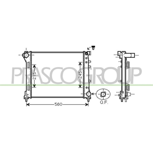K&uuml;hler Motork&uuml;hlung Prasco FT124R002 Prascoselection f&uuml;r Fiat