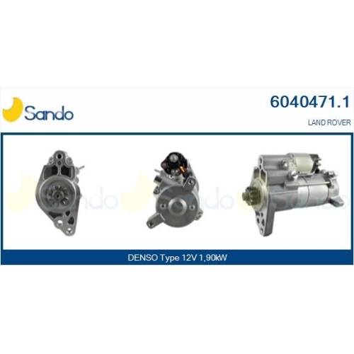 Starter Sando 6040471.1 f&uuml;r Land Rover F&uuml;r Fahrzeuge Mit Kaltstartautomatik