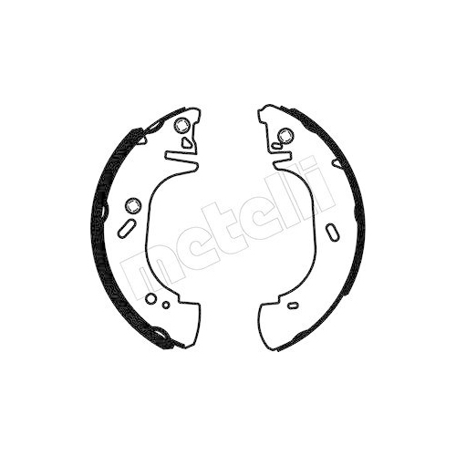 Bremsbackensatz Metelli 53-0123 f&uuml;r Ford Hinterachse