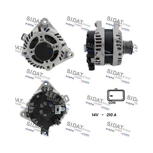 Generator Sidat A12MH1425A2 für Citroën Mitsubishi Peugeot Citroën/peugeot