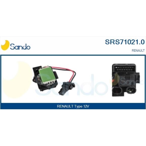 Widerstand Innenraumgebläse Sando SRS71021.0 für Renault