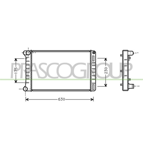 K&uuml;hler Motork&uuml;hlung Prasco FT133R005 Prascoselection f&uuml;r Fiat