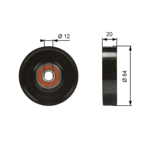 Spannrolle Keilrippenriemen Gates T36321 Drivealign&trade; f&uuml;r Nissan Infiniti