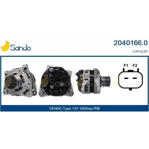 Generator Sando 2040166.0 f&uuml;r Chrysler