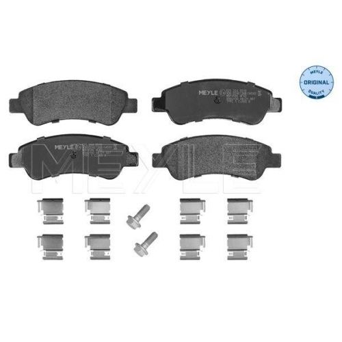 Bremsbelagsatz Scheibenbremse Meyle 0252446519 Meyle-original: True To Oe. f&uuml;r