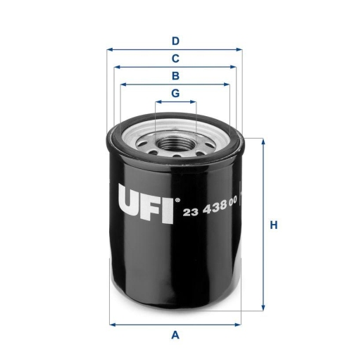 &Ouml;lfilter Ufi 23.438.00 f&uuml;r Chrysler Fiat Ford General Motors Opel