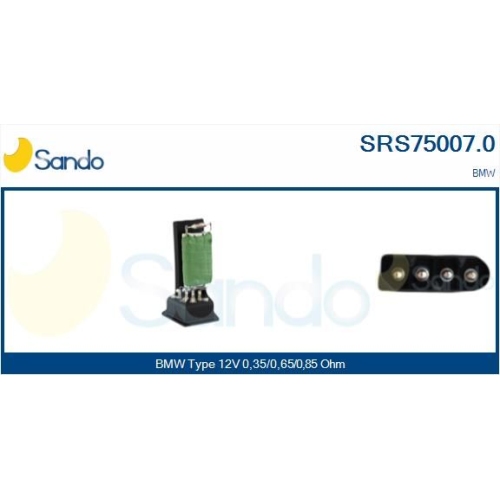 Widerstand Innenraumgebläse Sando SRS75007.0 für Bmw