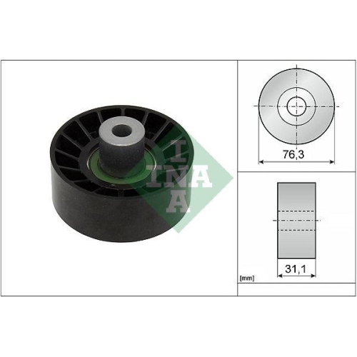 Umlenk /f&uuml;hrungsrolle Keilrippenriemen Schaeffler Ina 532 0776 10 f&uuml;r Ford