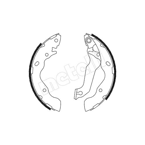 Bremsbackensatz Metelli 53-0171 f&uuml;r Hyundai Hinterachse