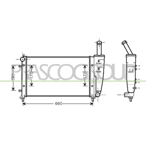 K&uuml;hler Motork&uuml;hlung Prasco FT340R004 Prascoselection f&uuml;r Fiat