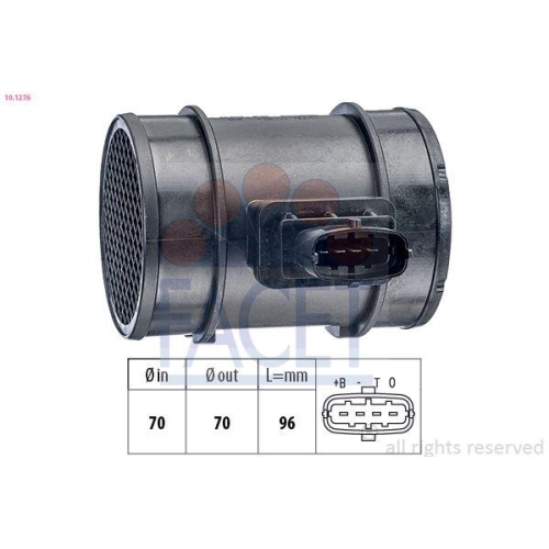 Luftmassenmesser Facet 10.1276 Made In Italy - Oe Equivalent f&uuml;r Alfa Romeo Fiat