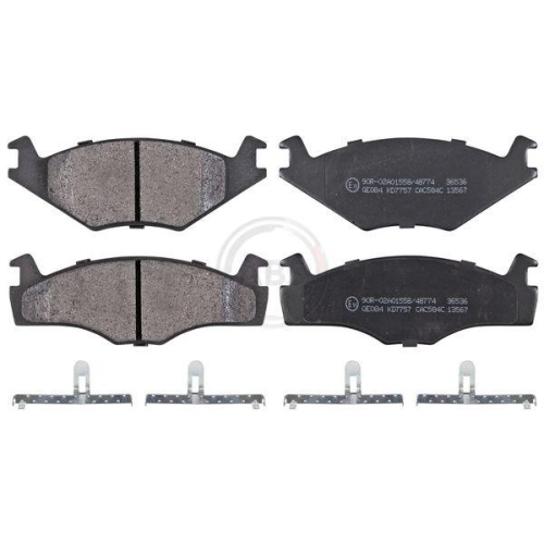 Bremsbelagsatz Scheibenbremse A.b.s. 36536 f&uuml;r Seat VW Vag Vorderachse