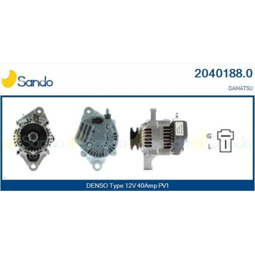 Generator Sando 2040188.0 für Daihatsu Toyota