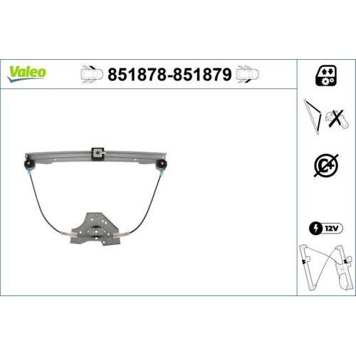 Fensterheber Valeo 851878 f&uuml;r Renault Vorne Links