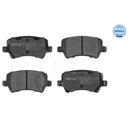 Bremsbelagsatz Scheibenbremse Meyle 0252449617 Meyle-original: True To Oe. f&uuml;r