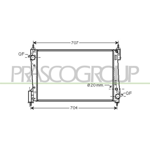 K&uuml;hler Motork&uuml;hlung Prasco FT342R001 Prascoselection f&uuml;r Fiat Opel Vauxhall