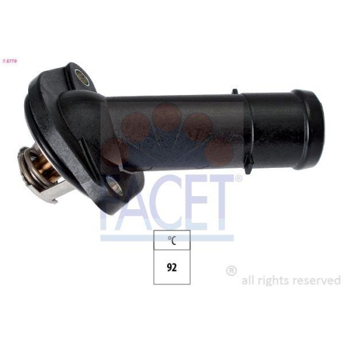 Thermostat K&uuml;hlmittel Facet 7.8779 Made In Italy - Oe Equivalent f&uuml;r Audi Seat
