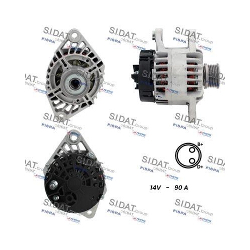 Generator Sidat A12DE1142A2 für Alfa Romeo Fiat Lancia
