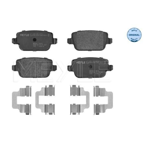 Bremsbelagsatz Scheibenbremse Meyle 0252453715 Meyle-original: True To Oe. f&uuml;r