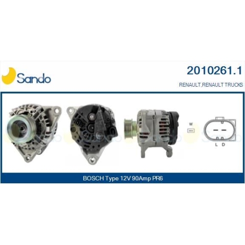 Generator Sando 2010261.1 für Renault