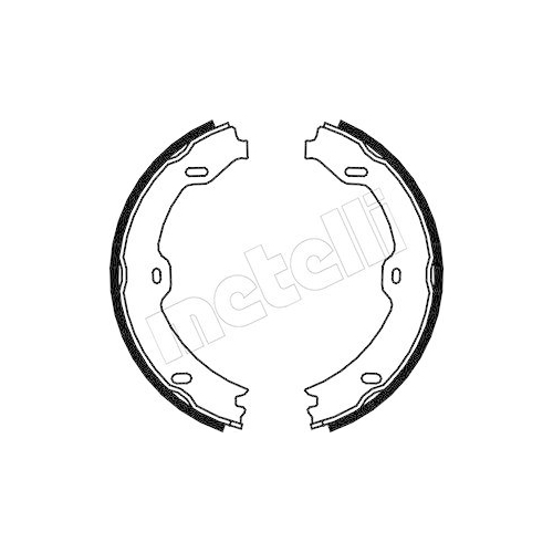 Bremsbackensatz Feststellbremse Metelli 53-0243 f&uuml;r Mercedes Benz Mercedes Benz