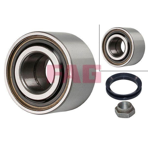 Radlagersatz Schaeffler Fag 713 6402 80 f&uuml;r Citro&euml;n Peugeot Hinterachse