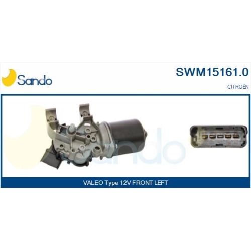 Wischermotor Sando SWM15161.0 für Citroën/peugeot Vorne