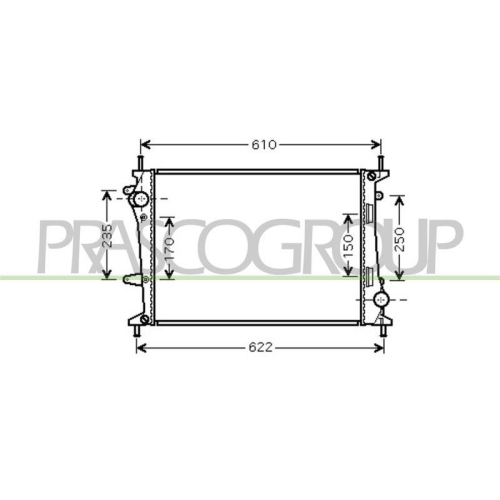 K&uuml;hler Motork&uuml;hlung Prasco FT717R002 Prascoselection f&uuml;r Fiat