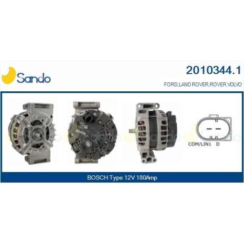 Generator Sando 2010344.1 f&uuml;r Ford Volvo Land Rover