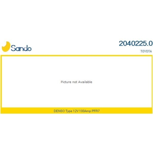 Generator Sando 2040225.0 für Toyota