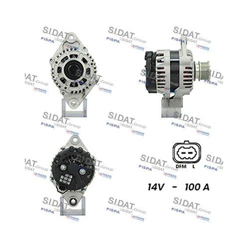 Generator Sidat A12DR0352A2 f&uuml;r Opel