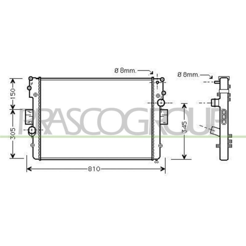 K&uuml;hler Motork&uuml;hlung Prasco FT926R005 Prascoselection f&uuml;r Fiat