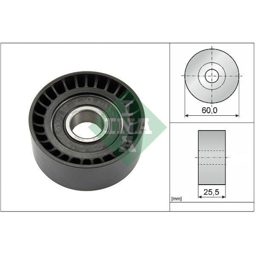 Umlenk /f&uuml;hrungsrolle Keilrippenriemen Schaeffler Ina 532 0243 10 f&uuml;r Ford Opel