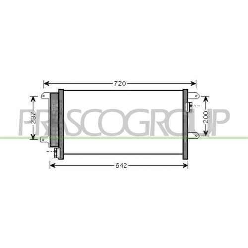 Kondensator Klimaanlage Prasco FT927C001 Aq für Fiat Iveco