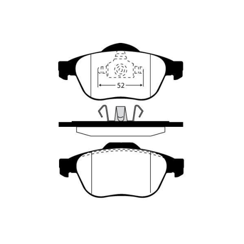 Bremsbelagsatz Scheibenbremse Raicam RA.0770.0 f&uuml;r Renault Vorderachse