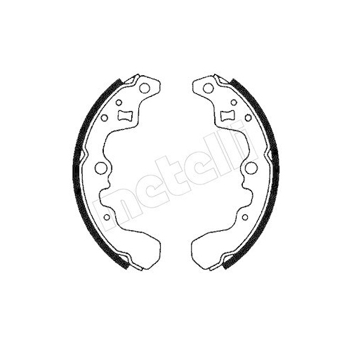 Bremsbackensatz Metelli 53-0391 für Suzuki Hinterachse
