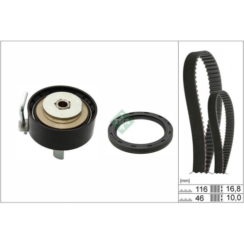 Zahnriemensatz Schaeffler Ina 530 0961 10 f&uuml;r Ford