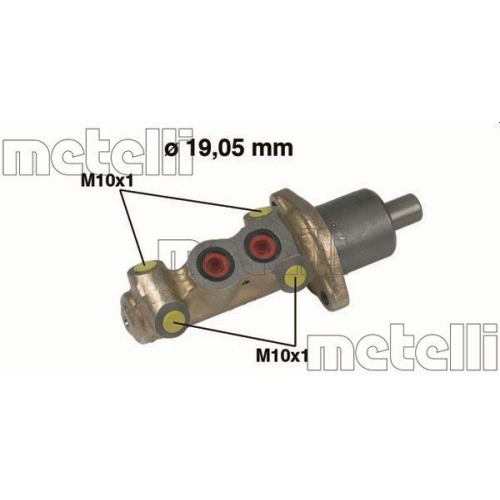 Hauptbremszylinder Metelli 05-0231 f&uuml;r Peugeot