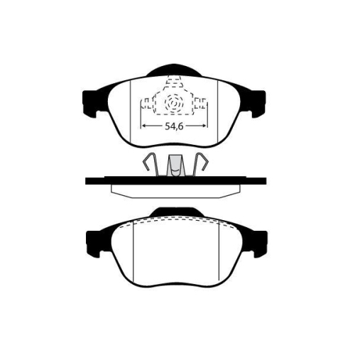 Brake Pad Set Disc Brake Raicam RA.0770.1 for Renault