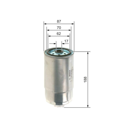 Kraftstofffilter Bosch F026402826 f&uuml;r Chrysler Fiat Iveco