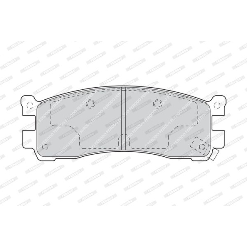 Bremsbelagsatz Scheibenbremse Ferodo FDB1446 Premier f&uuml;r Mazda Hinterachse
