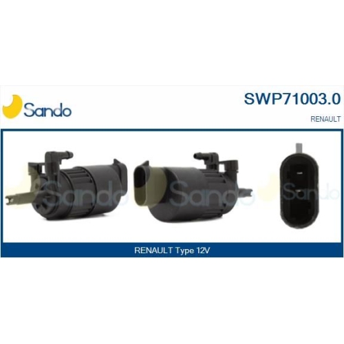 Waschwasserpumpe Scheibenreinigung Sando SWP71003.0 f&uuml;r Renault