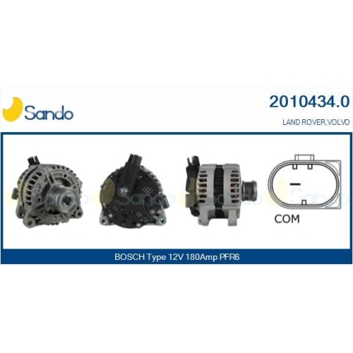 Generator Sando 2010434.0 f&uuml;r Ford Volvo Land Rover