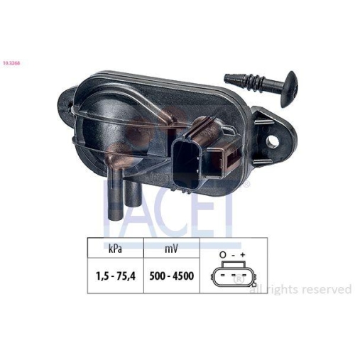 Luftdrucksensor H&ouml;henanpassung Facet 10.3268 Made In Italy - Oe Equivalent f&uuml;r